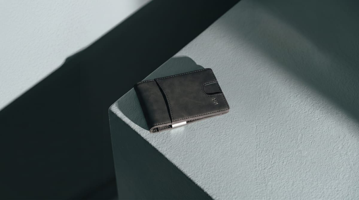 Кошелёк для мужчин: компактный зажим с RFID-защитой от Pursell